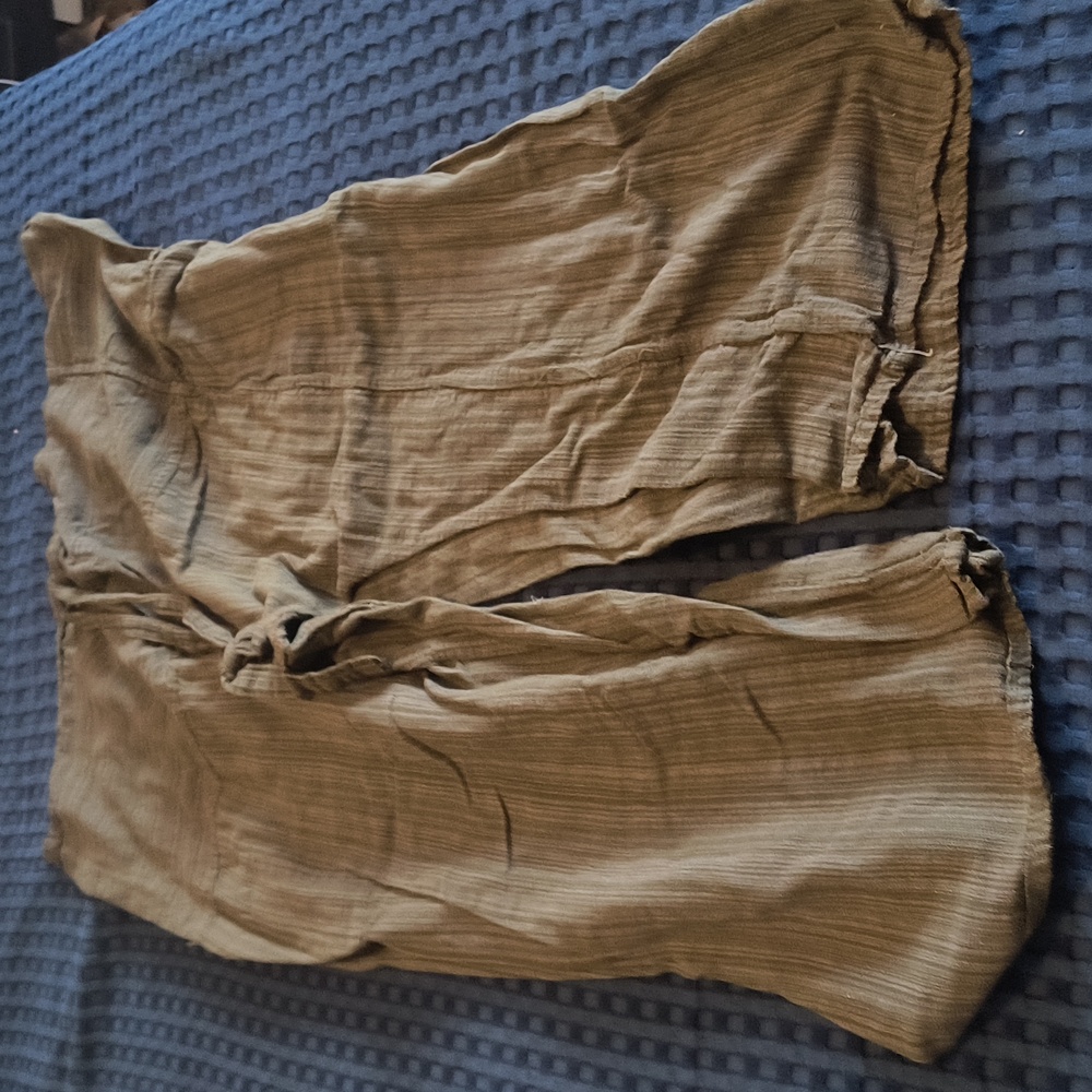 Casual Olive Green Pants